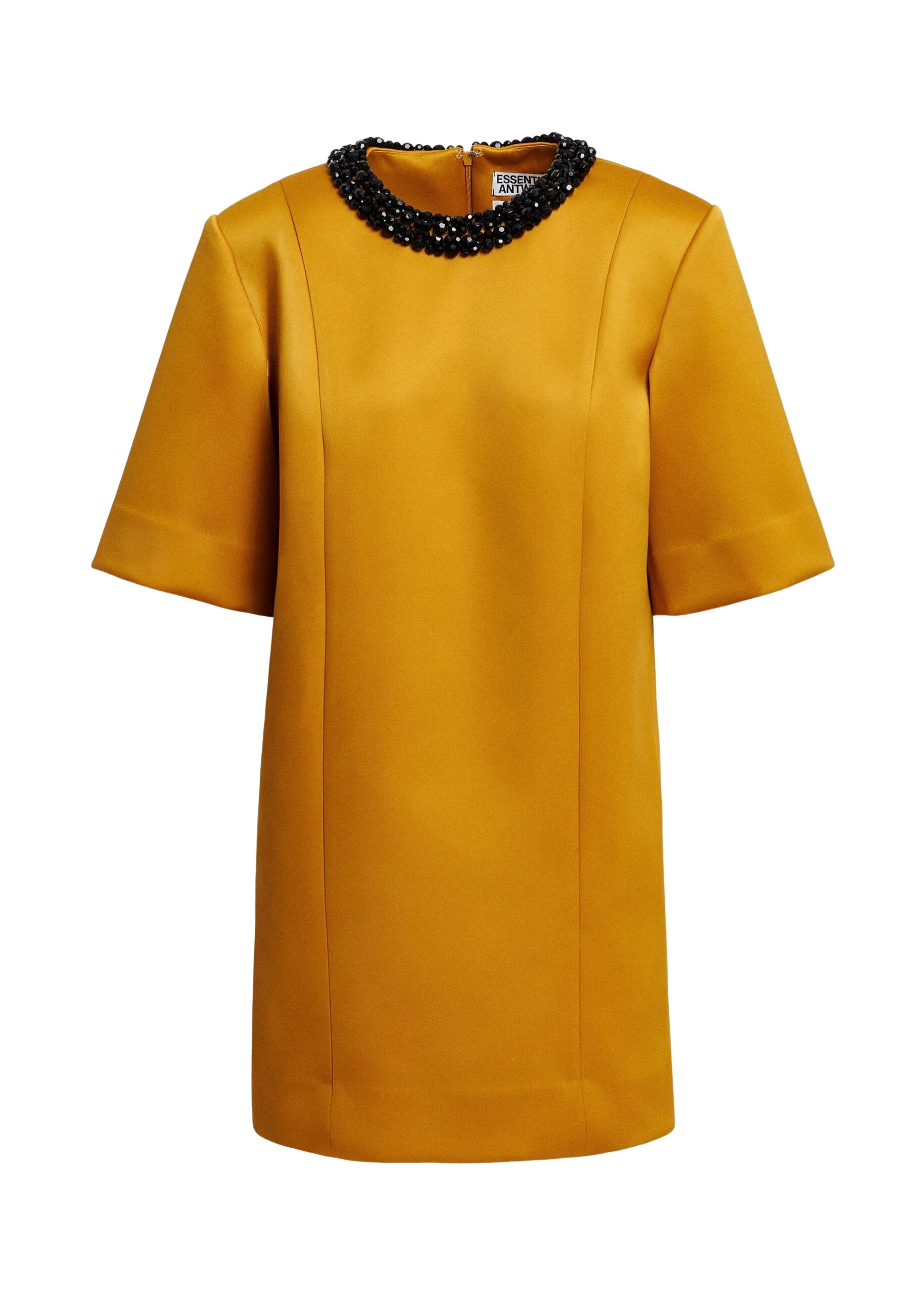 Essentiel-Antwerp-Ochre-mini-dress-with-embellished-neckline-scaled35856_nobg Essentiel Antwerp Ochre mini dress with embellished neckline