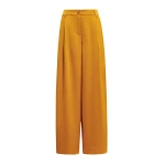 Essentiel Antwerp Ochre wide-leg satin pants