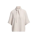 Essentiel Antwerp Off-white scarf-like collar top