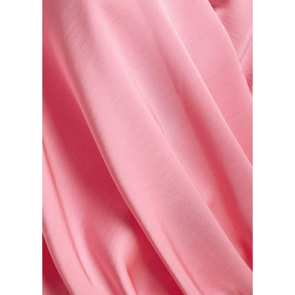 Essentiel Antwerp Pink draped wrap top with V-neck, view 6