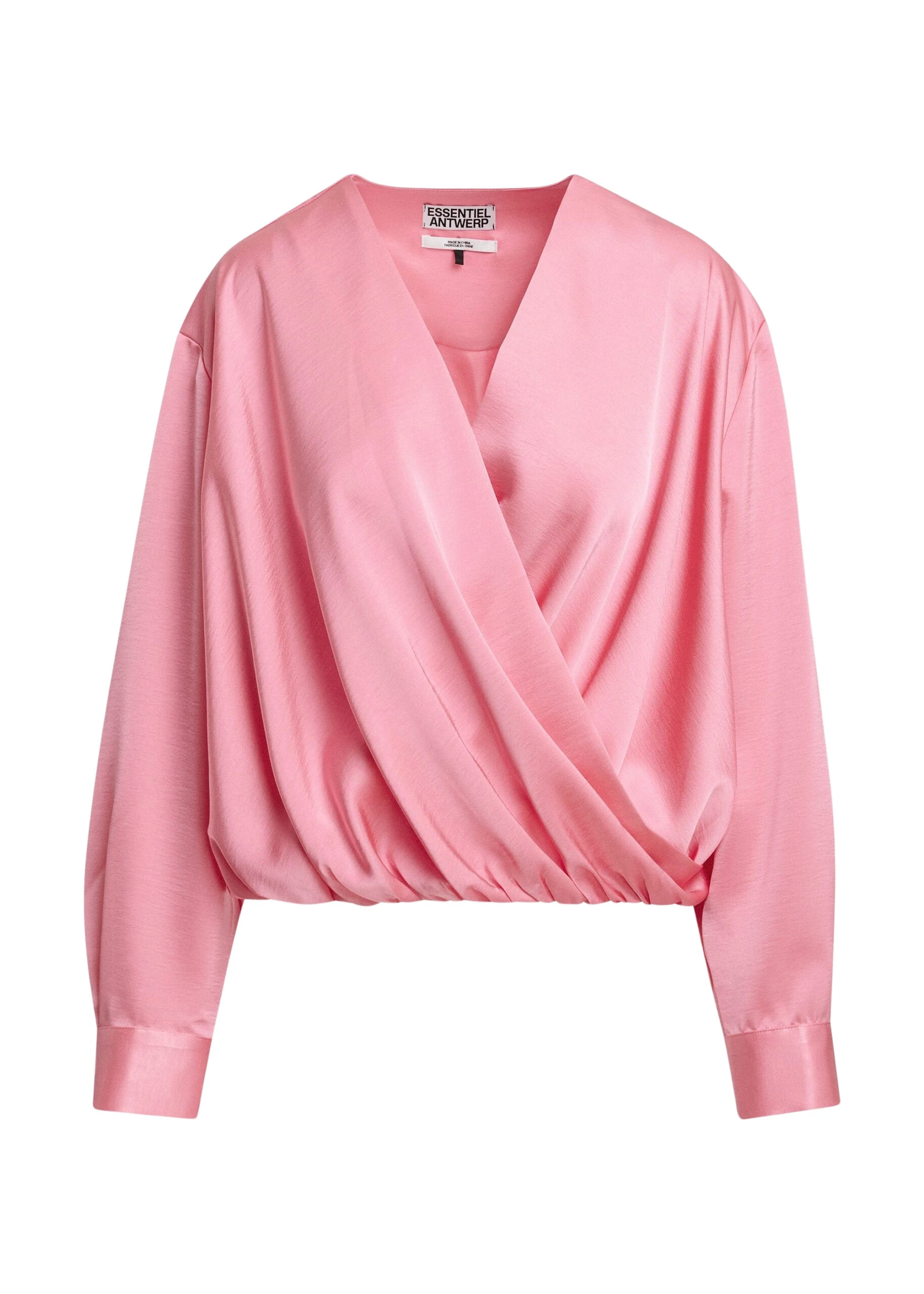 Essentiel-Antwerp-Pink-draped-wrap-top-with-V-neck-scaled27717_nobg Essentiel Antwerp Pink draped wrap top with V-neck