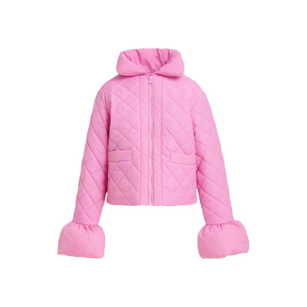 Essentiel Antwerp Pink quilted padded jacket