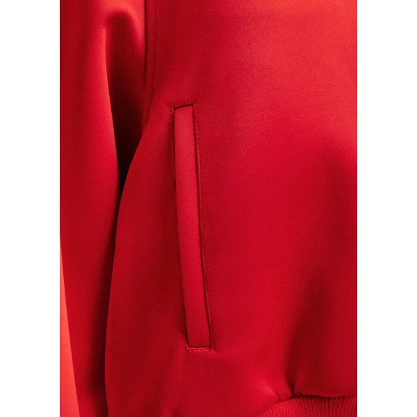 Essentiel Antwerp Red bomber jacket with voluminous sleeves, view 6