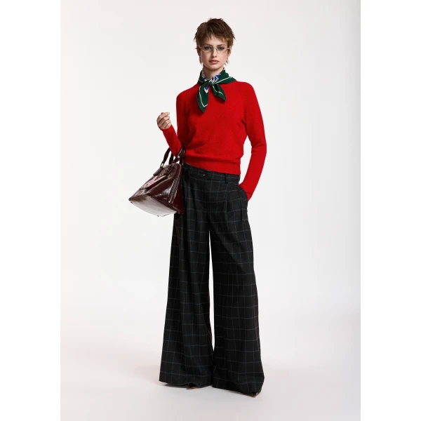 Essentiel Antwerp Red cashmere sweater, view 3