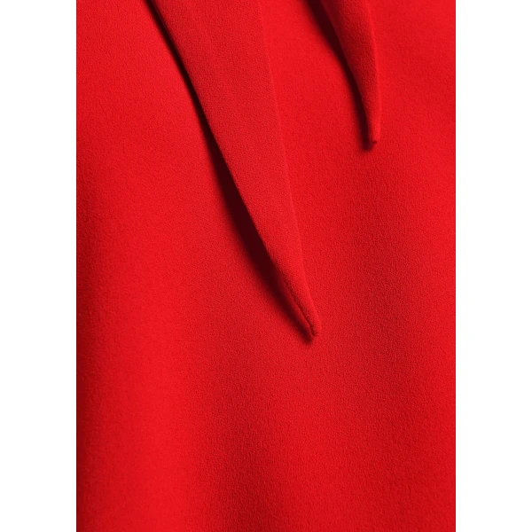 Essentiel Antwerp Red scarf-like collar top, view 6