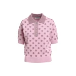 Essentiel-Antwerp-Vintage-pink-and-mauve-polka-dot-jacquard-knit-polo-scaled87470_nobg Essentiel Antwerp Vintage pink and mauve polka-dot jacquard knit polo
