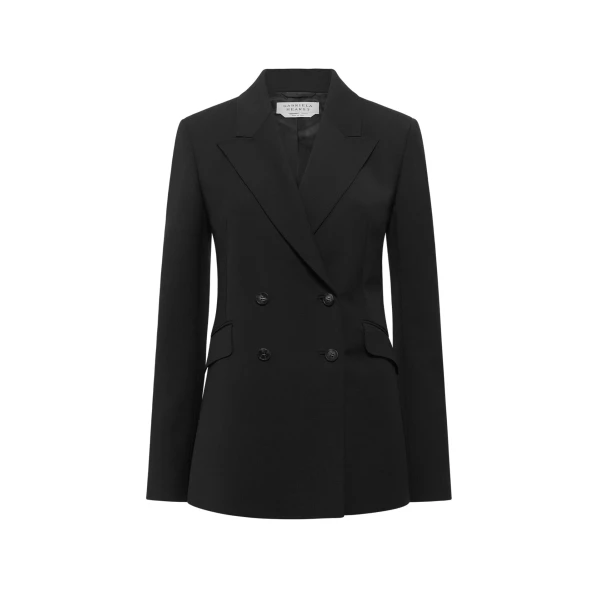 Gabriela Hearst Angela Blazer in Black Sportswear Wool