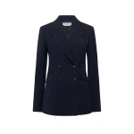 Gabriela Hearst Angela Blazer in Dark Navy Sportswear Wool