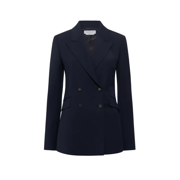 Gabriela Hearst Angela Blazer in Dark Navy Sportswear Wool