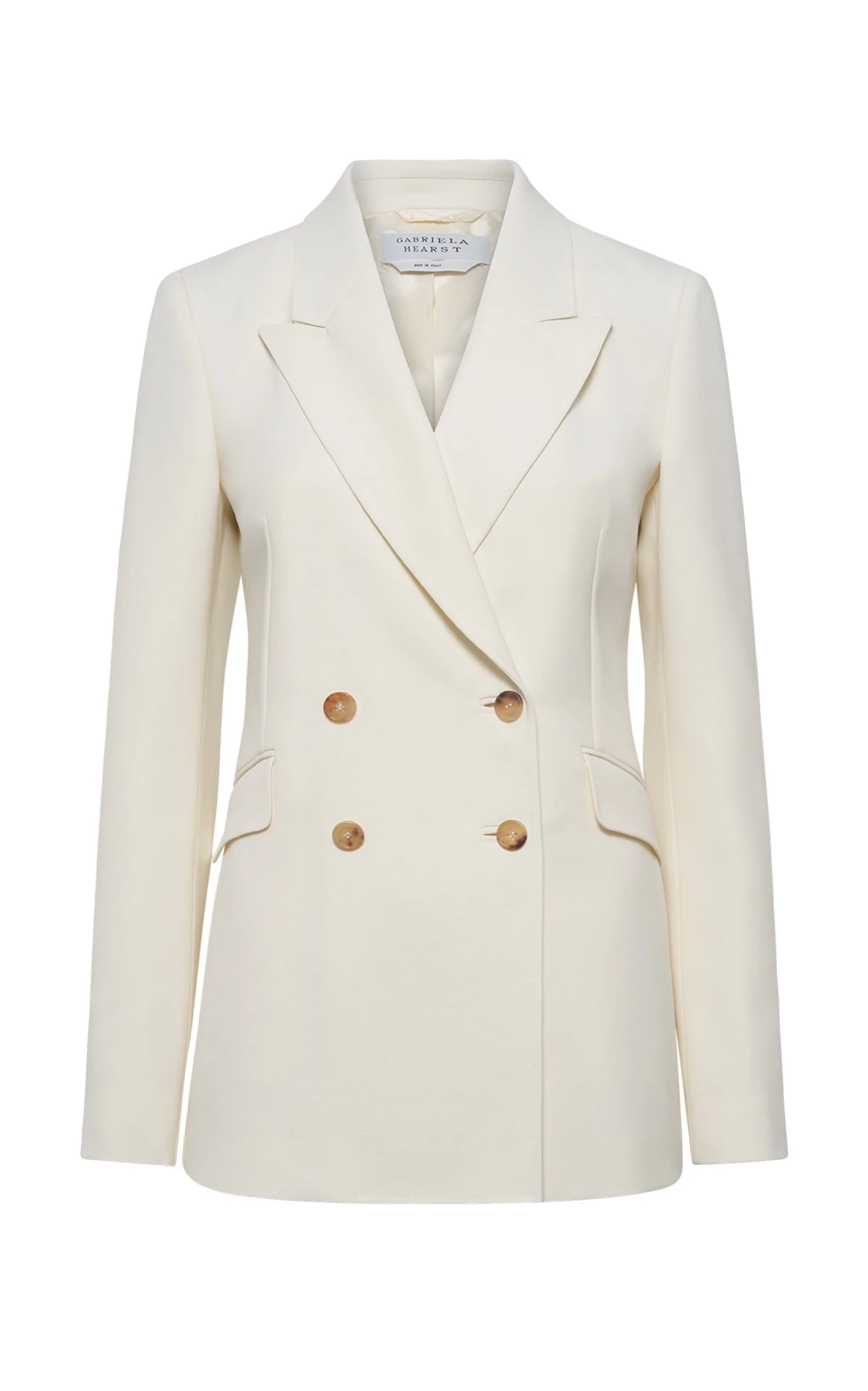 Gabriela Hearst Angela Blazer in Ivory Sportswear Wool Gabriela Hearst Angela Blazer in Ivory Sportswear Wool