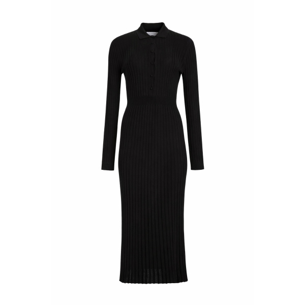 Gabriela Hearst Ardor Knit Maxi Dress in Black Cashmere Silk