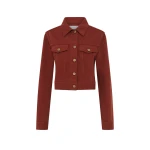 Gabriela Hearst Bronte Jacket in Burnt Sienna Recycled Cotton Denim