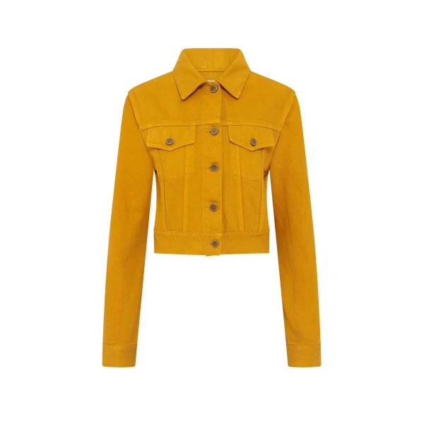 Gabriela Hearst Bronte Jacket in Golden Birch Recycled Cotton Denim
