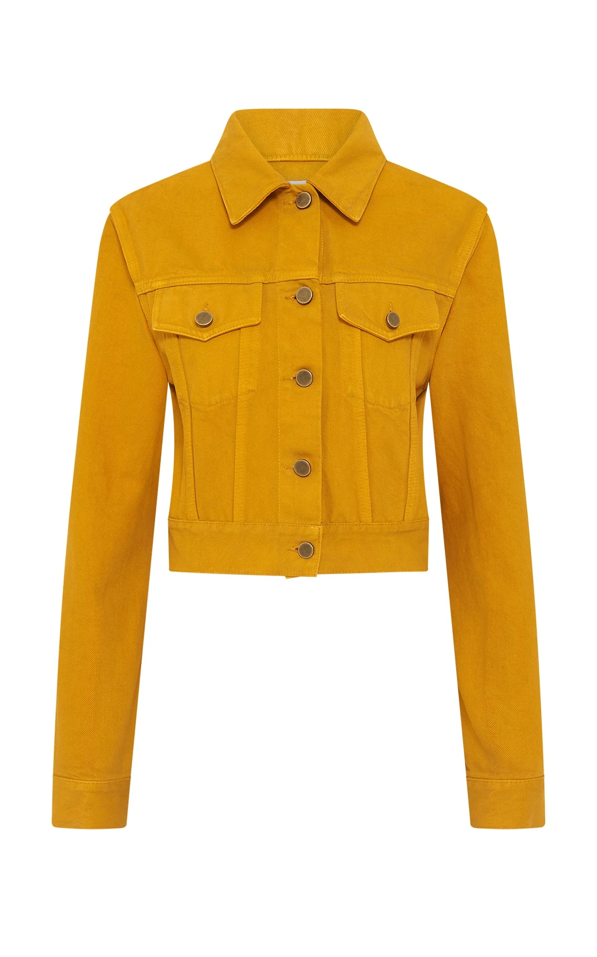 Gabriela Hearst Bronte Jacket in Golden Birch Recycled Cotton Denim Gabriela Hearst Bronte Jacket in Golden Birch Recycled Cotton Denim