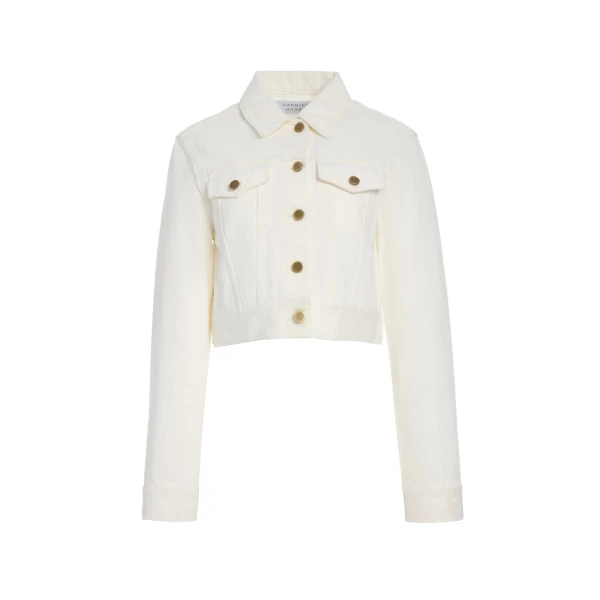 Gabriela Hearst Bronte Jacket in White Recycled Cotton Denim