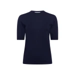 Gabriela Hearst Brunner Knit T-Shirt in Dark Navy Cashmere Silk Gabriela Hearst Brunner Knit T-Shirt in Dark Navy Cashmere Silk