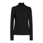 Gabriela Hearst Costa Knit Turtleneck in Black Cashmere Silk Gabriela Hearst Costa Knit Turtleneck in Black Cashmere Silk