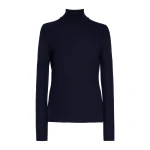 Gabriela Hearst Costa Knit Turtleneck in Dark Navy Cashmere Silk Gabriela Hearst Costa Knit Turtleneck in Dark Navy Cashmere Silk