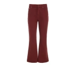 Gabriela Hearst Ezra Bootcut Cropped Jean in Burnt Sienna Recycled Cotton Denim