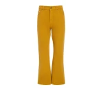 Gabriela Hearst Ezra Bootcut Cropped Jean in Golden Birch Recycled Cotton Denim