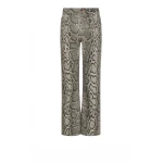 Gabriela Hearst Ezra Bootcut Cropped Jean in Greyscale Recycled Printed Cotton Denim