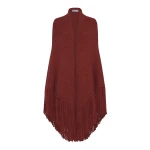 Gabriela Hearst Lauren Knit Wrap in Burnt Sienna Welfat Cashmere