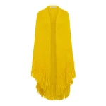 Gabriela Hearst Lauren Knit Wrap in Cadmium Yellow Welfat Cashmere