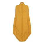 Gabriela Hearst Lauren Knit Wrap in Golden Birch Welfat Cashmere