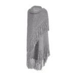 Gabriela Hearst Lauren Knit Wrap in Heather Grey Welfat Cashmere