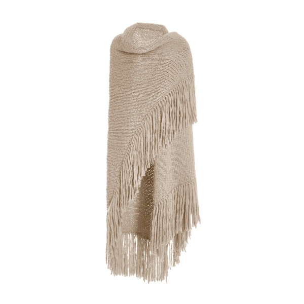 Gabriela Hearst Lauren Knit Wrap in Oatmeal Welfat Cashmere