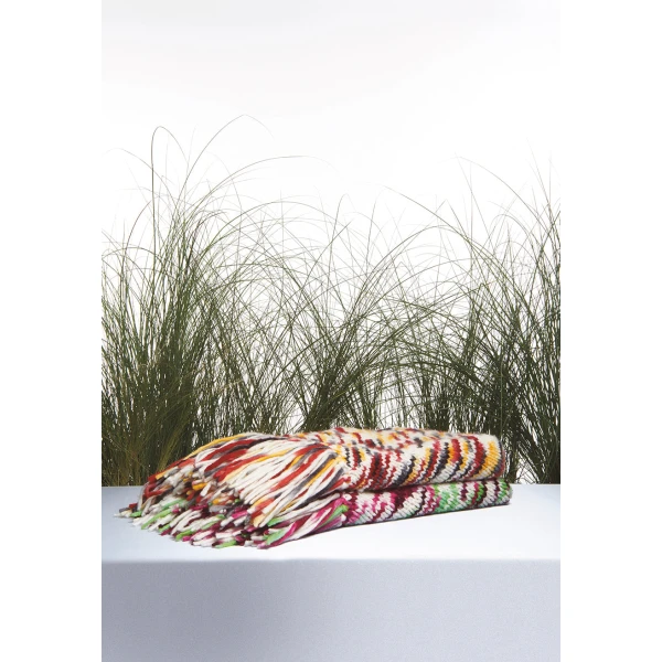 Gabriela Hearst Lauren Knit Wrap in Space Dye Jewel Multi Welfat Cashmere, view 2