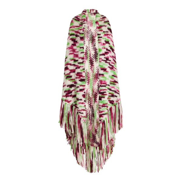 Gabriela Hearst Lauren Knit Wrap in Space Dye Jewel Multi Welfat Cashmere
