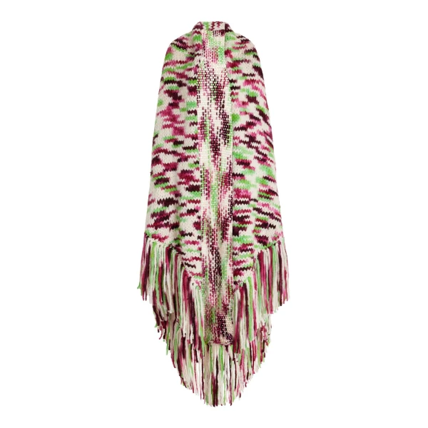Gabriela Hearst Lauren Knit Wrap in Space Dye Jewel Multi Welfat Cashmere
