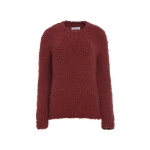Gabriela Hearst Lawrence Knit Sweater in Burnt Sienna Welfat Cashmere