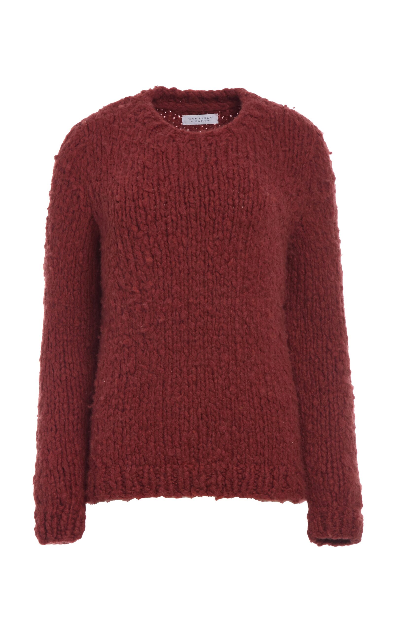 Gabriela Hearst Lawrence Knit Sweater in Burnt Sienna Welfat Cashmere Gabriela Hearst Lawrence Knit Sweater in Burnt Sienna Welfat Cashmere
