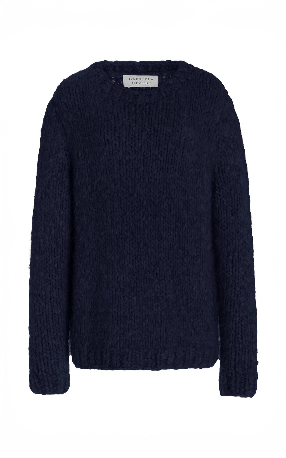 Gabriela Hearst Lawrence Knit Sweater in Dark Navy Welfat Cashmere Gabriela Hearst Lawrence Knit Sweater in Dark Navy Welfat Cashmere