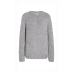 Gabriela Hearst Lawrence Knit Sweater in Heather Grey Welfat Cashmere