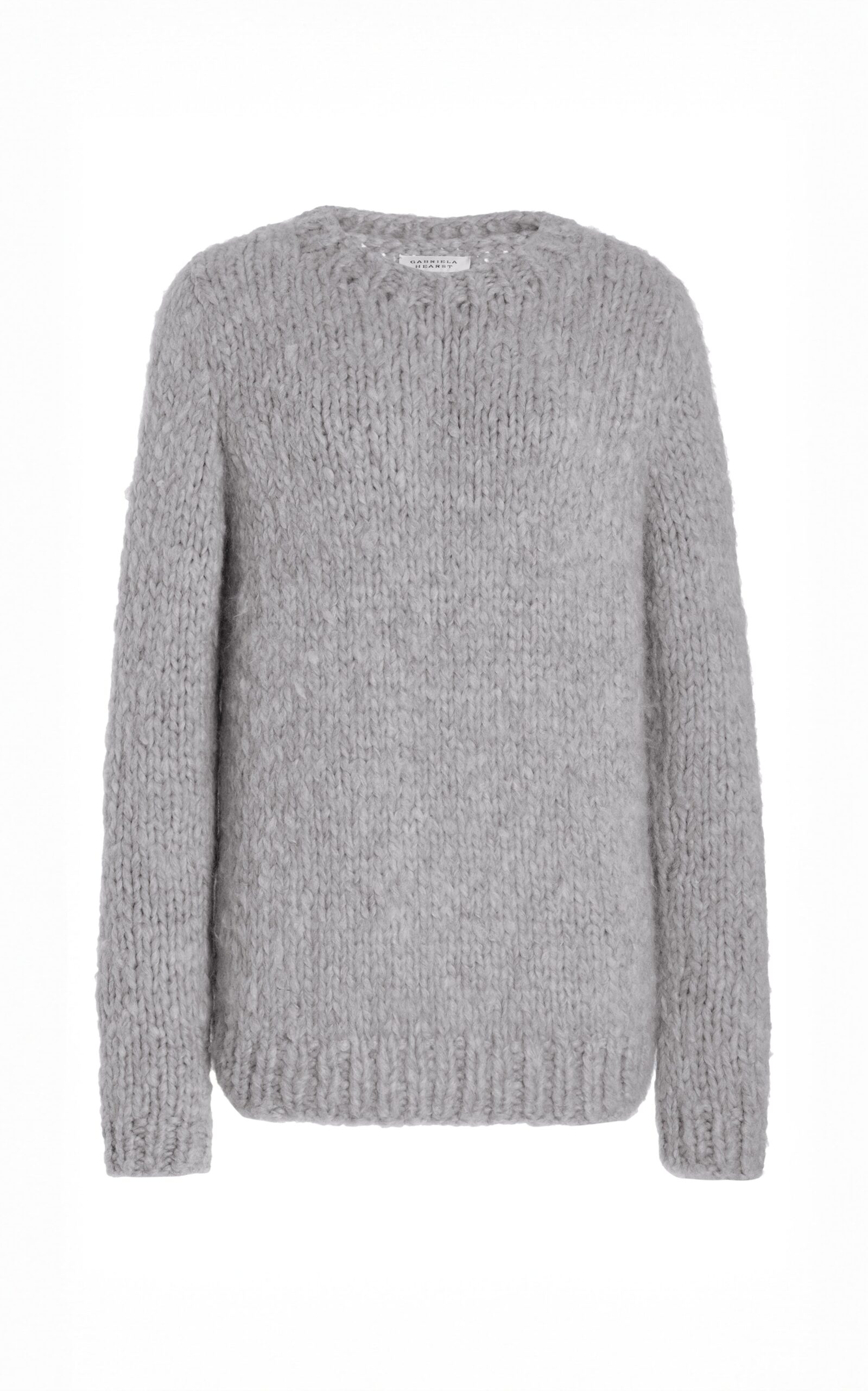 Gabriela Hearst Lawrence Knit Sweater in Heather Grey Welfat Cashmere Gabriela Hearst Lawrence Knit Sweater in Heather Grey Welfat Cashmere