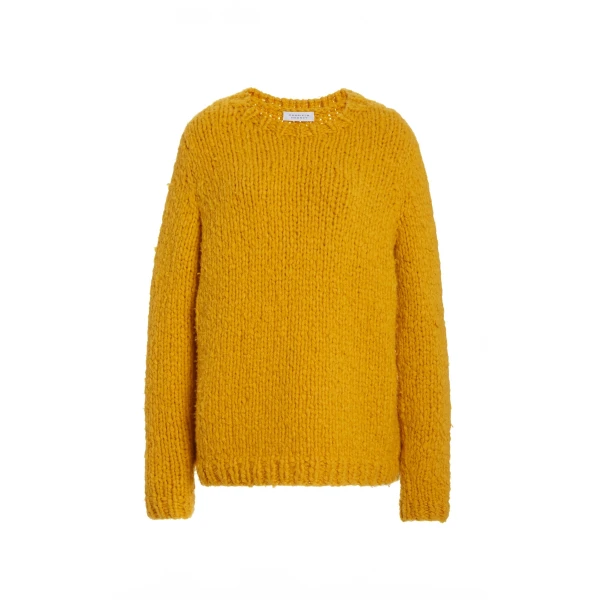 Lawrence Knit Sweater in Saffron Welfat Cashmere