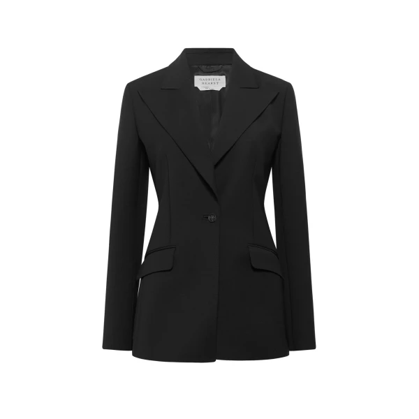 Gabriela Hearst Leiva Blazer in Black Sportswear Wool