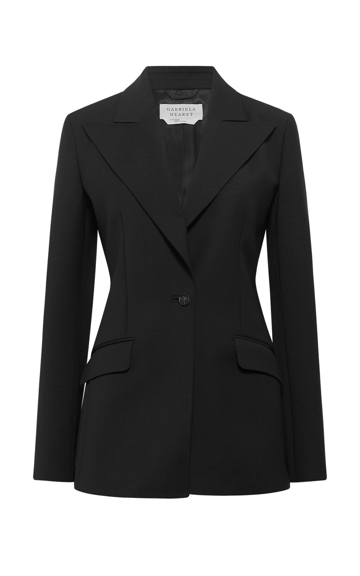 Gabriela Hearst Leiva Blazer in Black Sportswear Wool Gabriela Hearst Leiva Blazer in Black Sportswear Wool