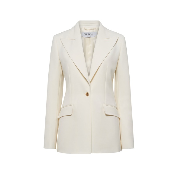 Gabriela Hearst Leiva Blazer in Ivory Sportswear Wool