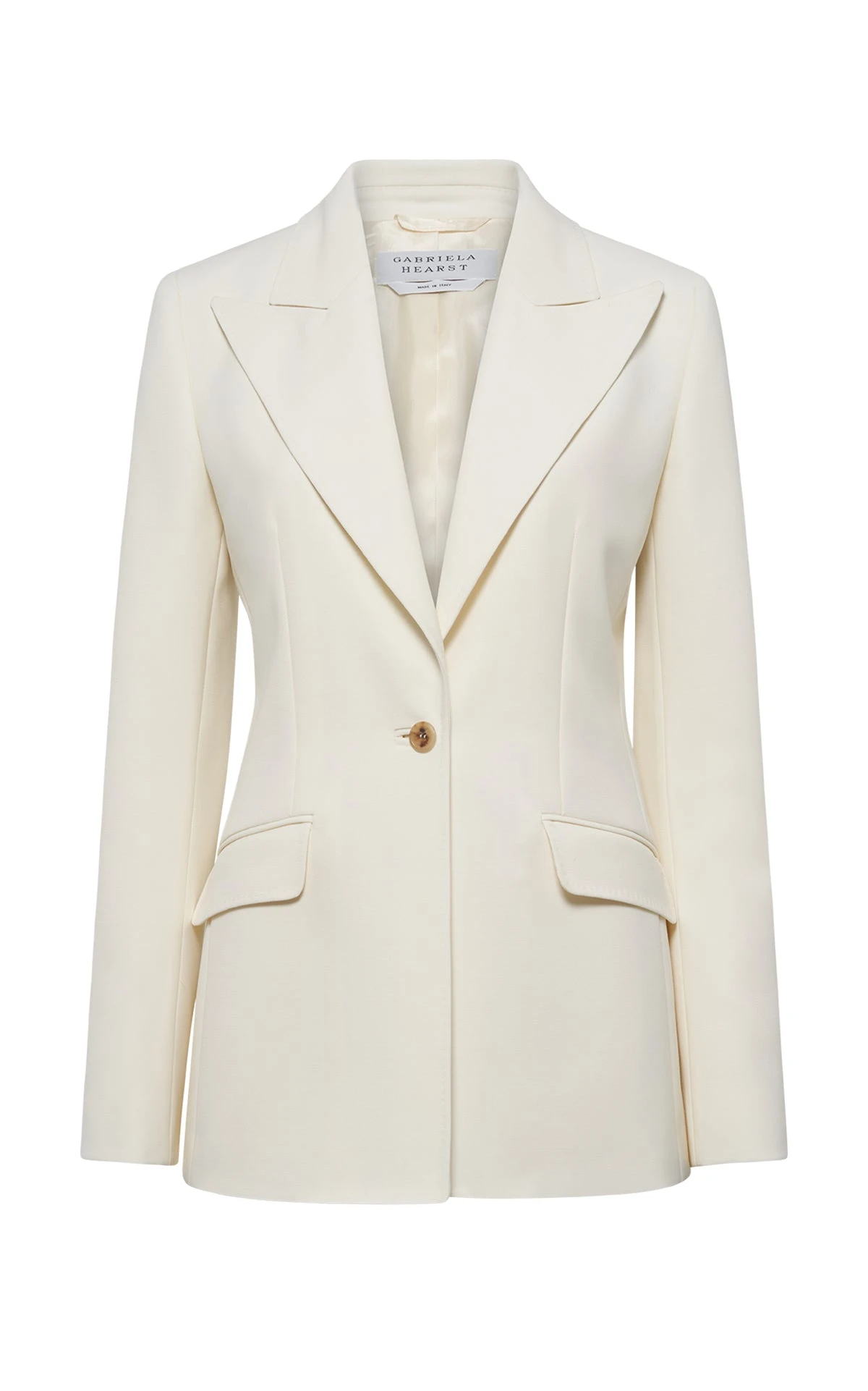 Gabriela Hearst Leiva Blazer in Ivory Sportswear Wool Gabriela Hearst Leiva Blazer in Ivory Sportswear Wool