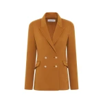 Gabriela Hearst Lloyd Blazer in Yellow Ochre Double-face Recycled Cashmere
