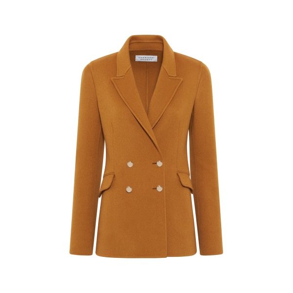 Gabriela Hearst Lloyd Blazer in Yellow Ochre Double-face Recycled Cashmere