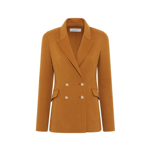 Gabriela Hearst Lloyd Blazer in Yellow Ochre Double-face Recycled Cashmere