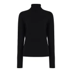 Gabriela Hearst May Knit Turtleneck in Black Merino Wool Cashmere Gabriela Hearst May Knit Turtleneck in Black Merino Wool Cashmere