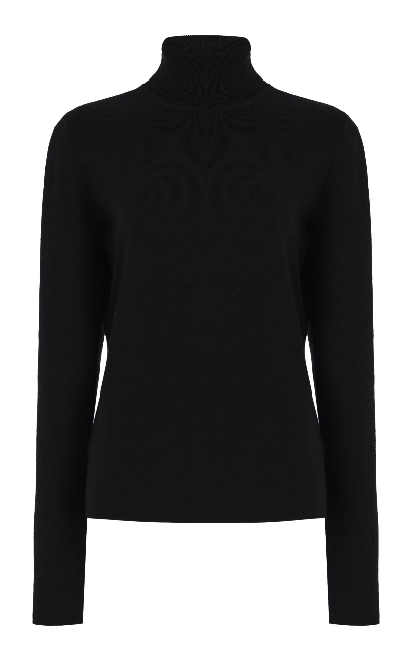 Gabriela Hearst May Knit Turtleneck in Black Merino Wool Cashmere Gabriela Hearst May Knit Turtleneck in Black Merino Wool Cashmere