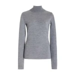 Gabriela Hearst May Knit Turtleneck in Heather Grey Merino Wool Cashmere Gabriela Hearst May Knit Turtleneck in Heather Grey Merino Wool Cashmere
