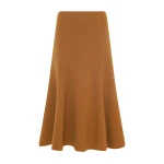 Gabriela Hearst Patterson Midi Skirt in Yellow Ochre Double-face Recycled Cashmere Gabriela Hearst Patterson Midi Skirt in Yellow Ochre Double-face Recycled Cashmere